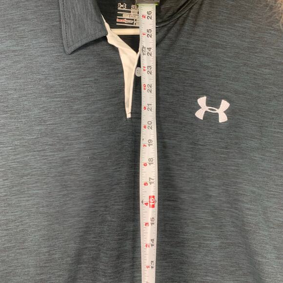 Under Armour Men's HeatGear Black Performance Golf Polo Shirt Tag 3XL - Picture 4 of 14
